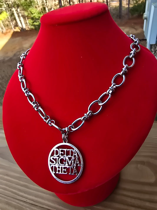 Delta Sigma Theta Chunky Link Sorority Necklace