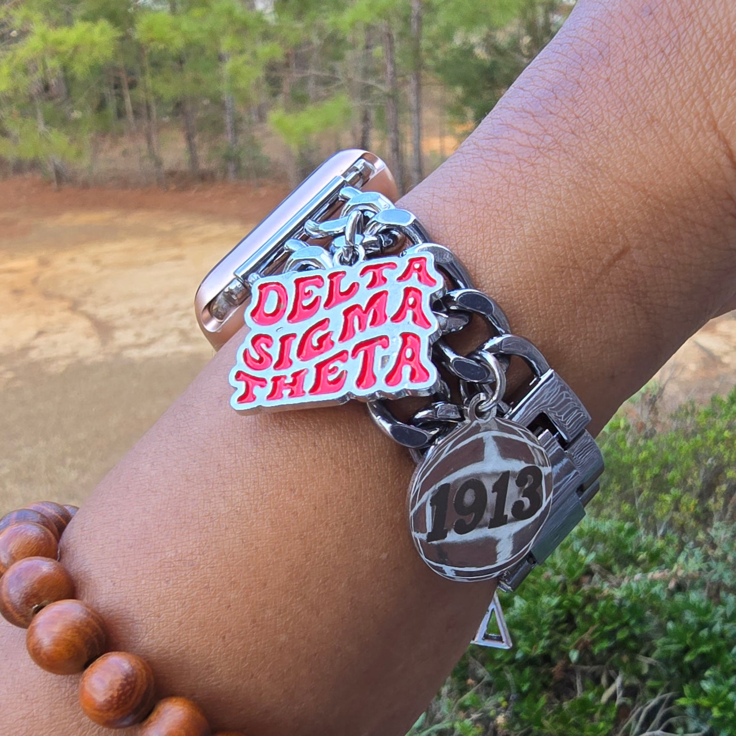 Delta Sigma Theta Samsung 20mm Galaxy Link Watch Band (Please message shop with line number if you would like added to design)