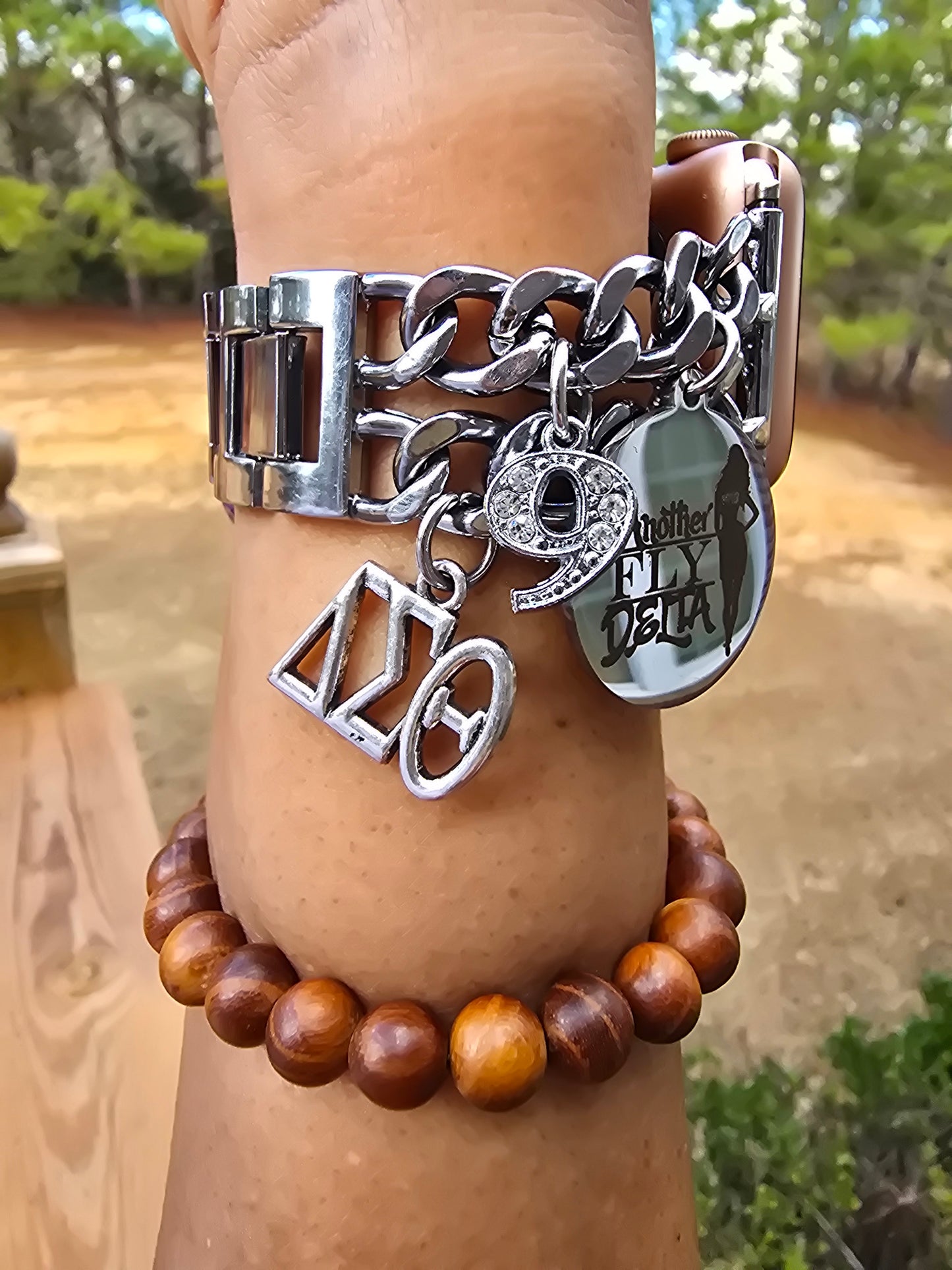 Delta Sigma Theta Samsung 20mm Galaxy Link Watch Band (Please message shop with line number if you would like added to design)