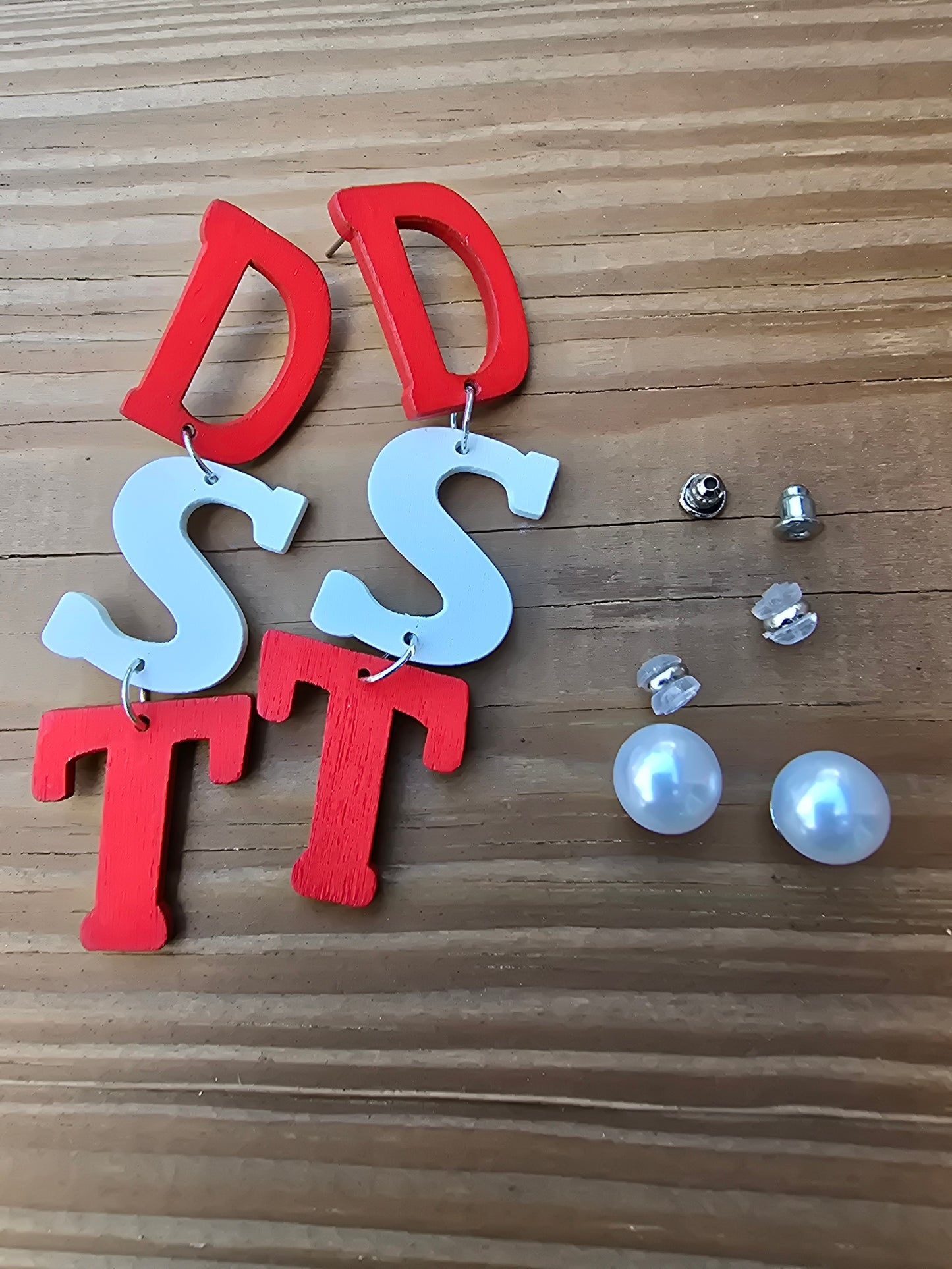 Delta Sigma Theta Sorority earrings