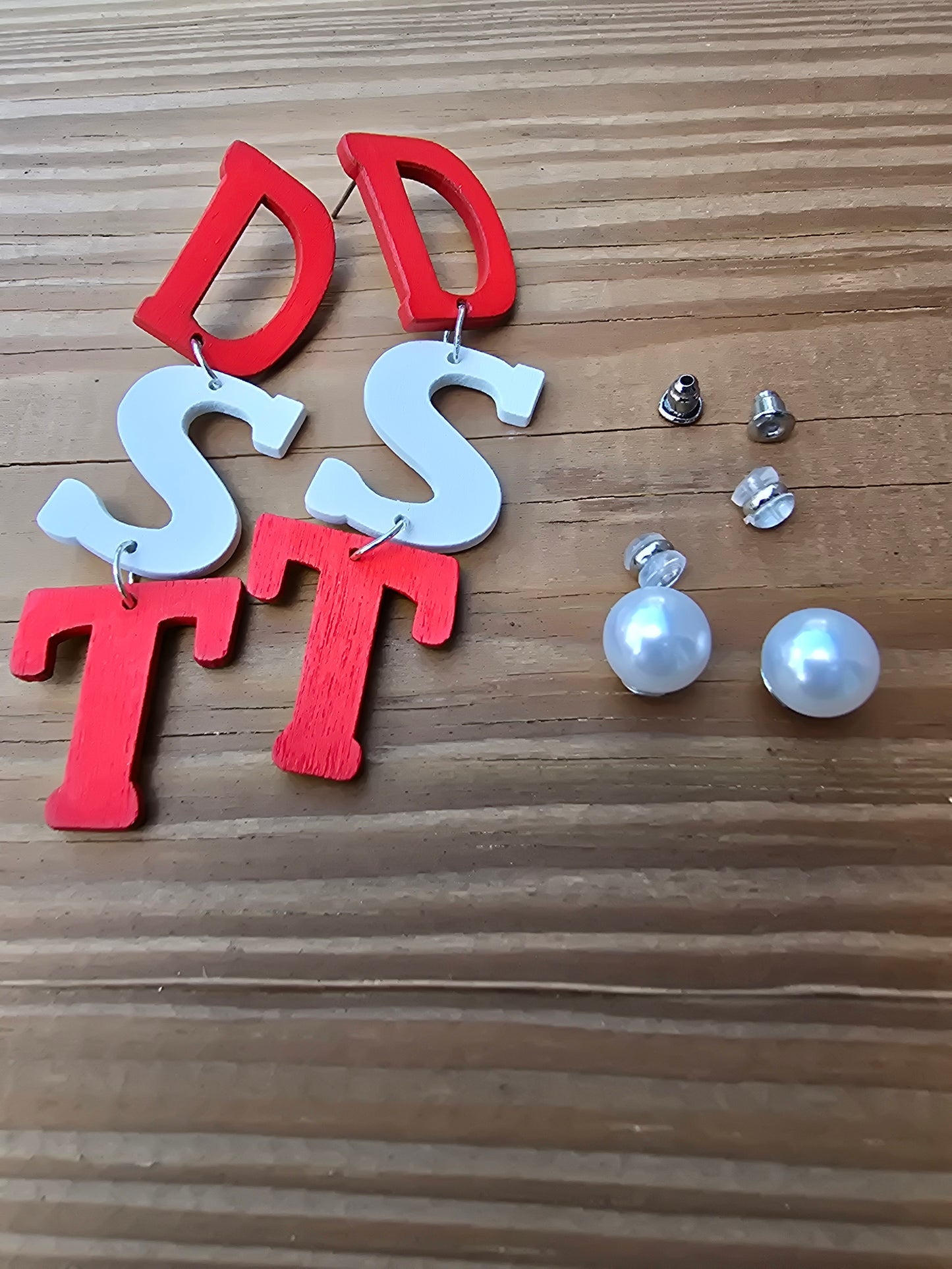 Delta Sigma Theta Sorority earrings