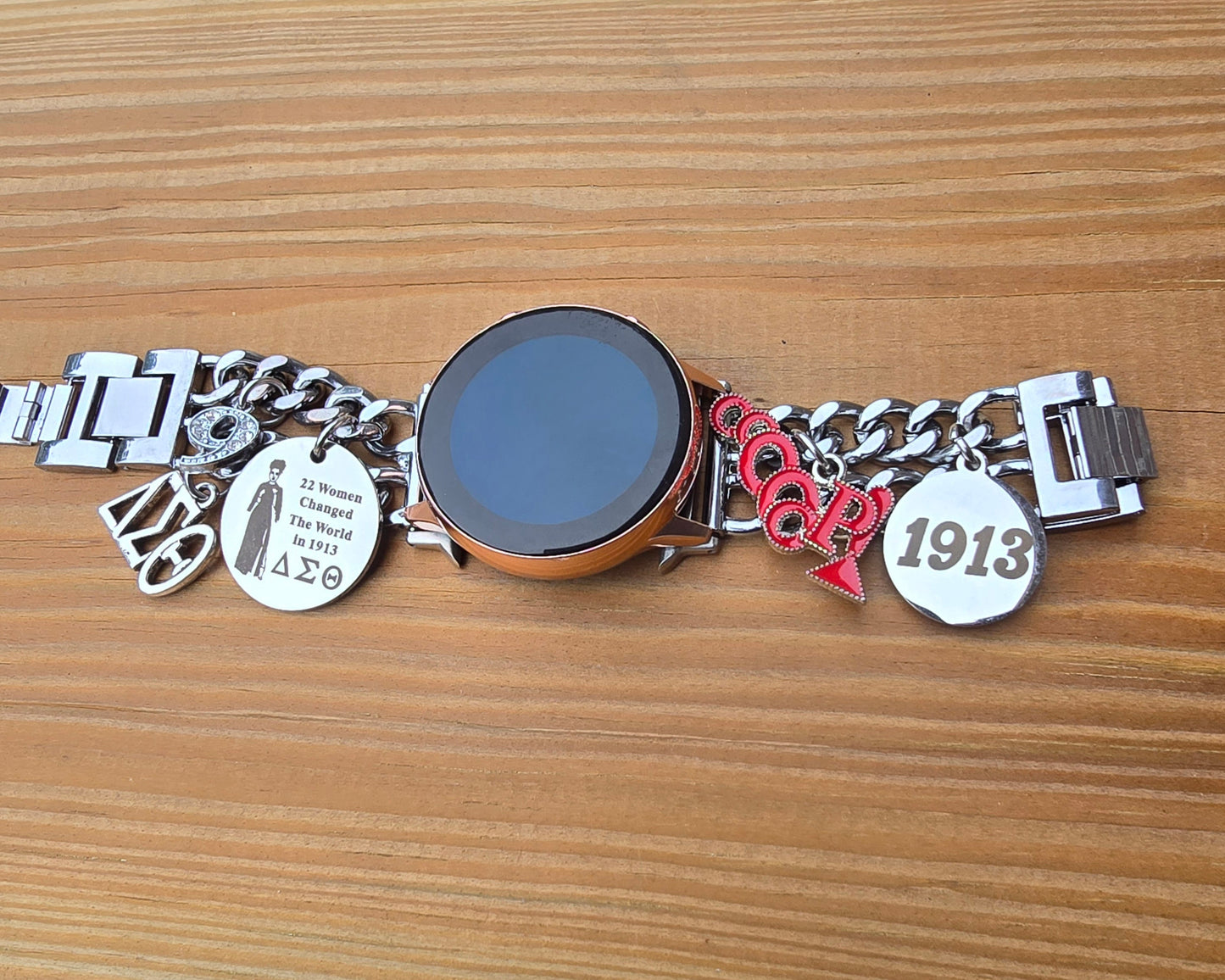 Delta Sigma Theta Samsung 20mm Galaxy Link Watch Band (Please message shop with line number if you would like added to design)