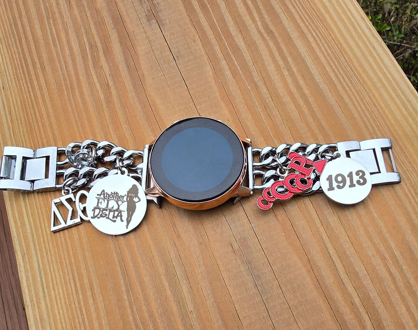 Delta Sigma Theta Samsung 20mm Galaxy Link Watch Band (Please message shop with line number if you would like added to design)