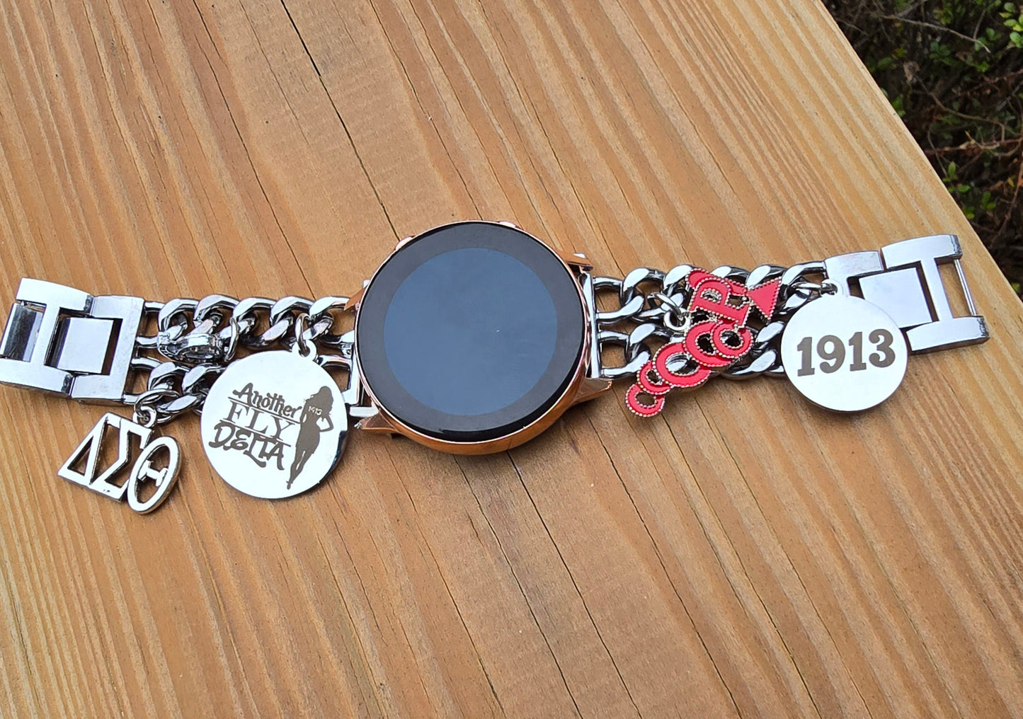 Delta Sigma Theta Samsung 20mm Galaxy Link Watch Band (Please message shop with line number if you would like added to design)
