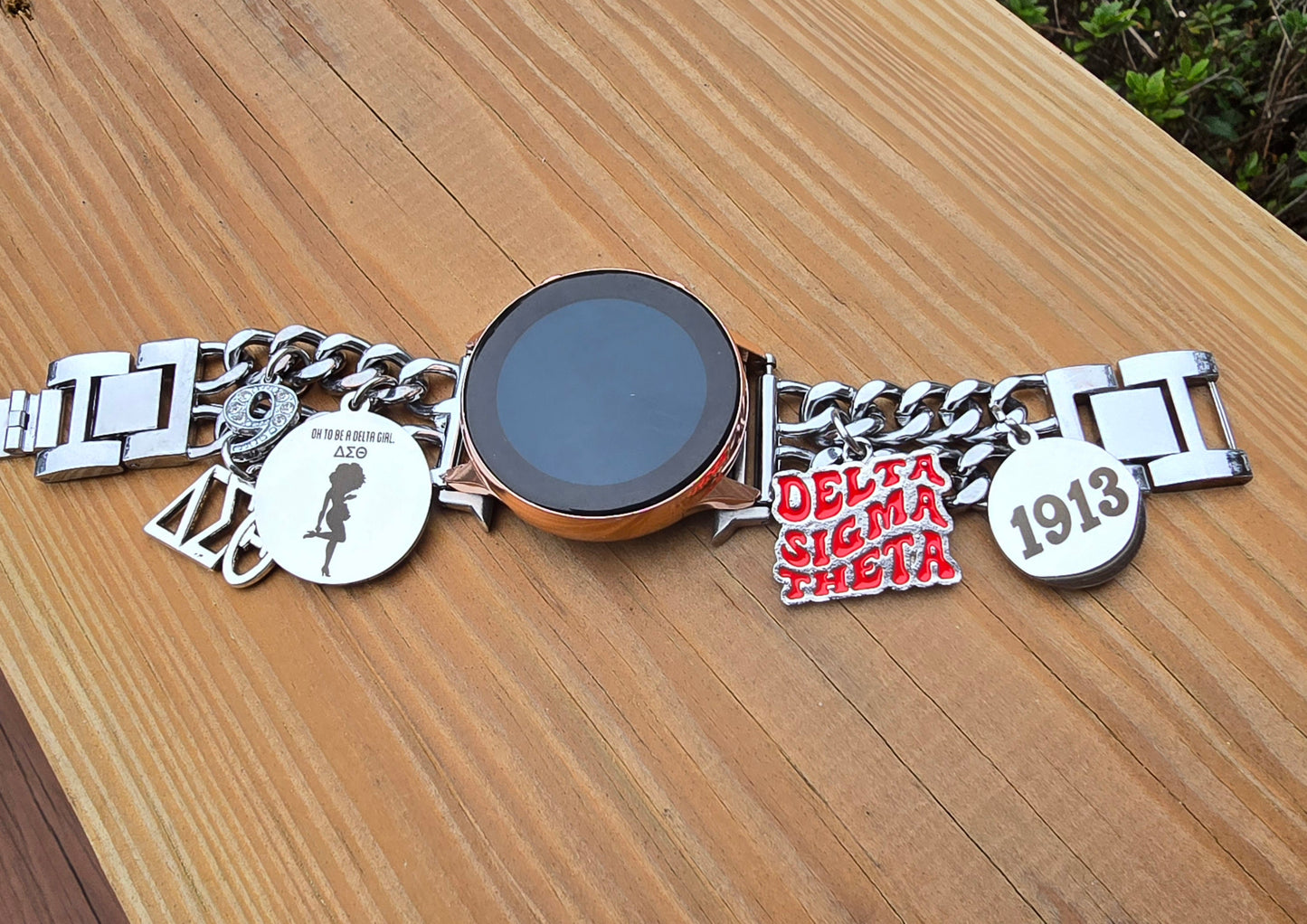 Delta Sigma Theta Samsung 20mm Galaxy Link Watch Band (Please message shop with line number if you would like added to design)