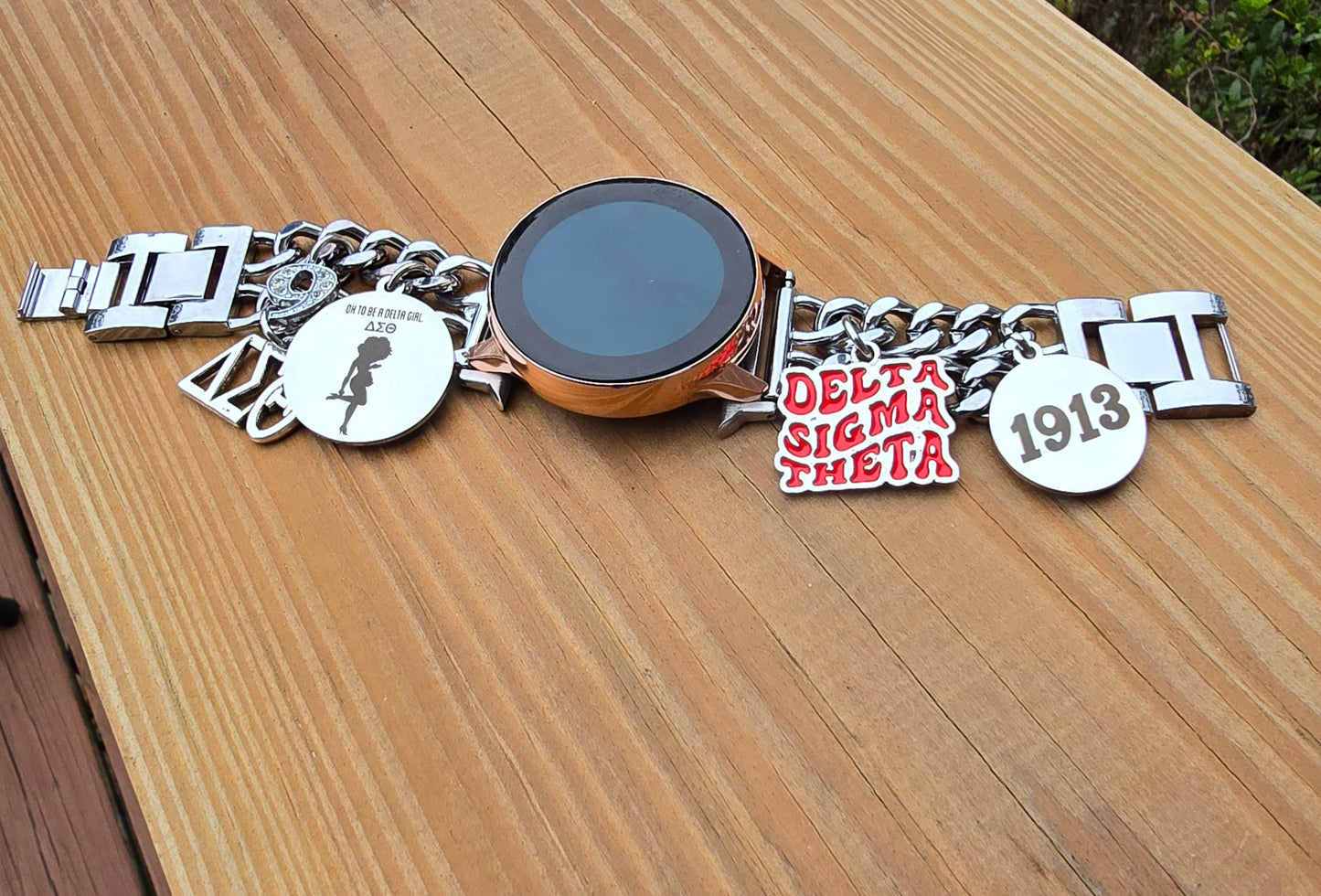 Delta Sigma Theta Samsung 20mm Galaxy Link Watch Band (Please message shop with line number if you would like added to design)