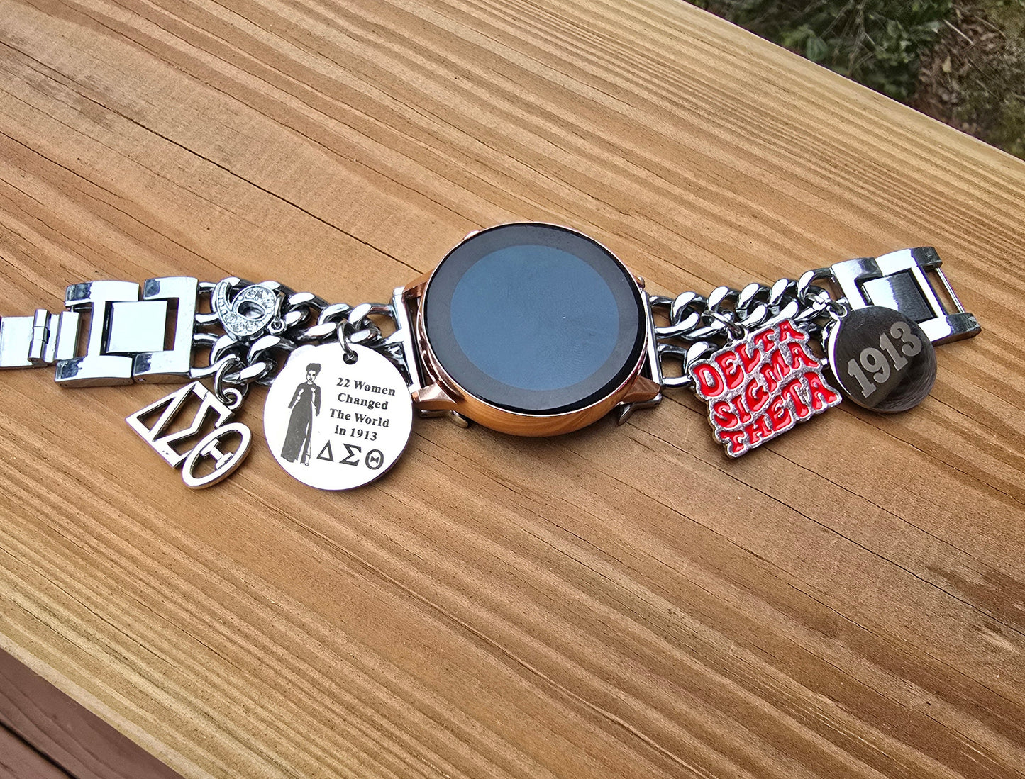 Delta Sigma Theta Samsung 20mm Galaxy Link Watch Band (Please message shop with line number if you would like added to design)
