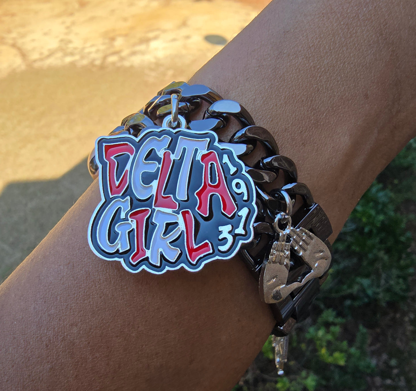 DST Delta Girl Custom Fit Sorority Apple Link Watch Band (Please message shop with line number if you would like added to design)