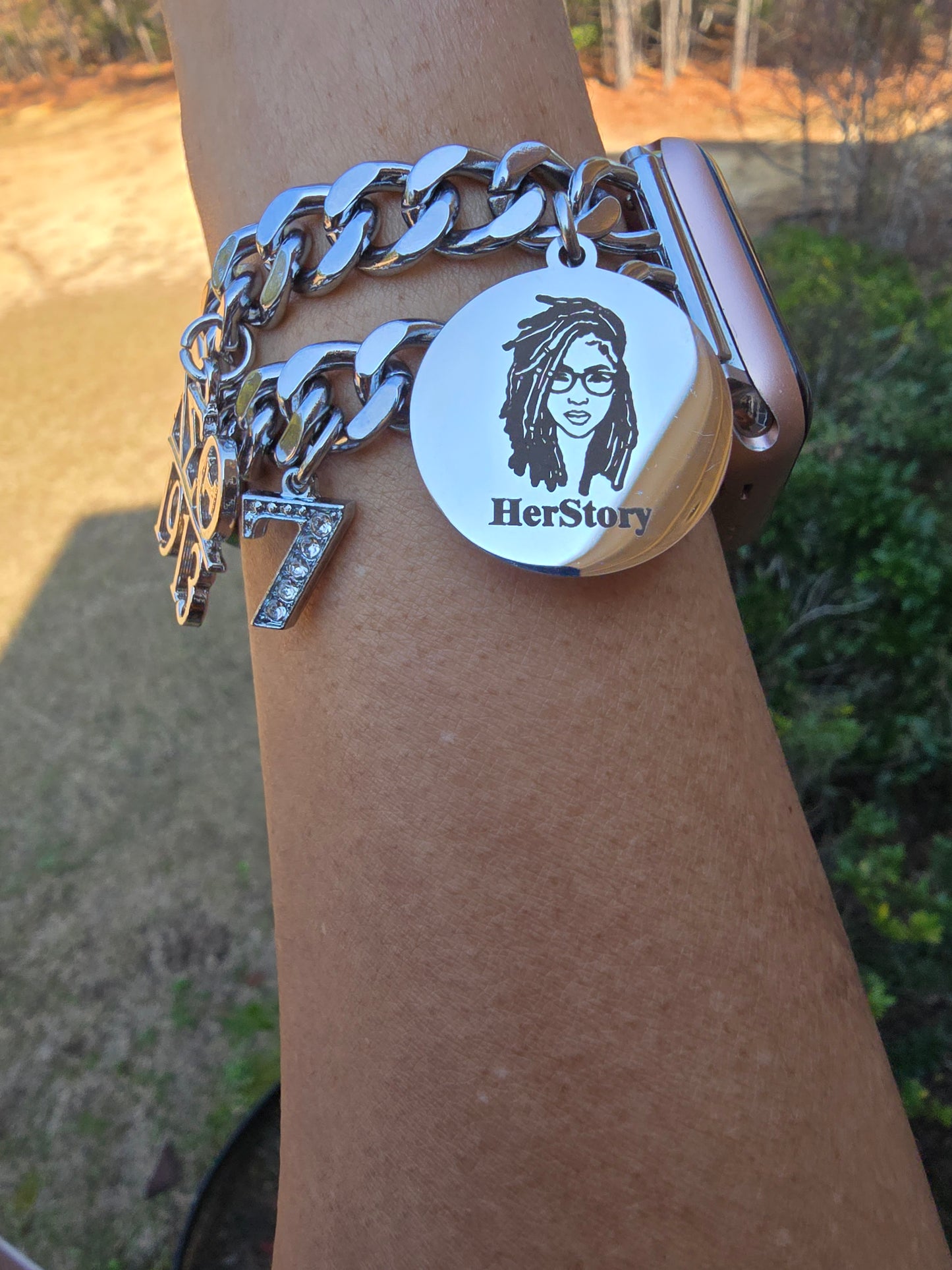 DST Delta Girl Custom Fit Sorority Apple Link Watch Band (Please message shop with line number if you would like added to design)