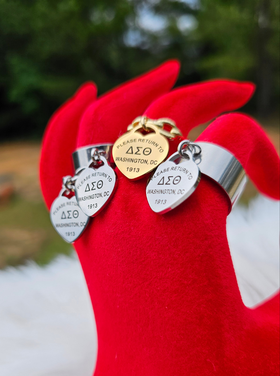 Delta Sigma Theta Adjustable Ring - DST Ring - Delta Ring - Sorority Jewelry - 1913 Ring - Sorority Ring