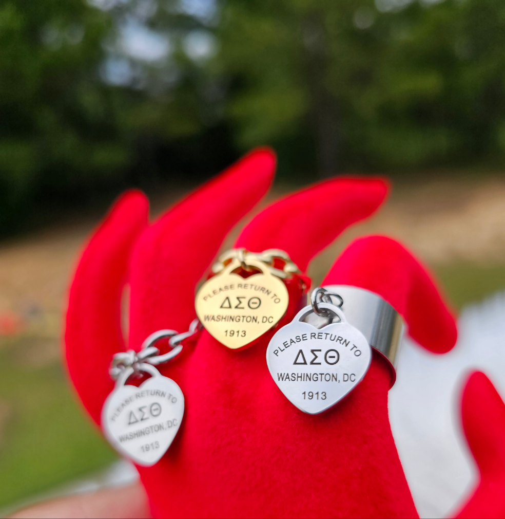 Delta Sigma Theta Adjustable Ring - DST Ring - Delta Ring - Sorority Jewelry - 1913 Ring - Sorority Ring