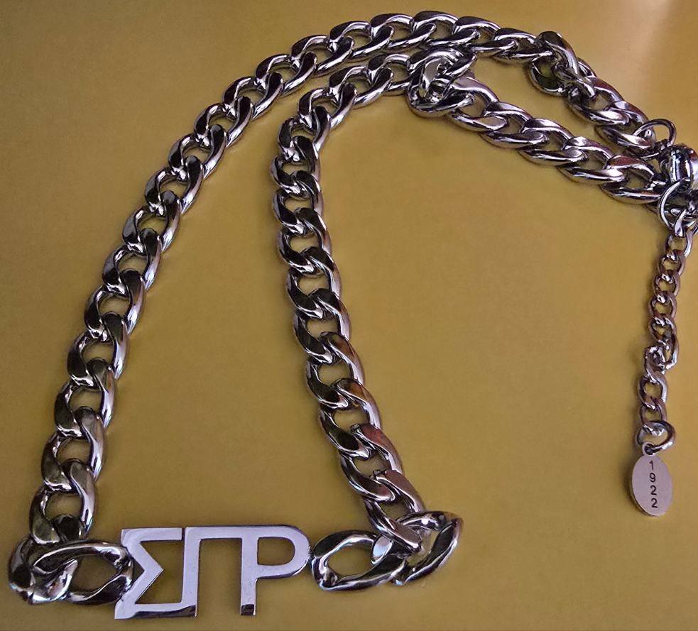 Sigma Gamma Rho 8mm Cuban Link Necklace - Sorority necklace - SGRho Necklace - Sigma Gamma Rho gift - HBCU - Divine Nine Sororities