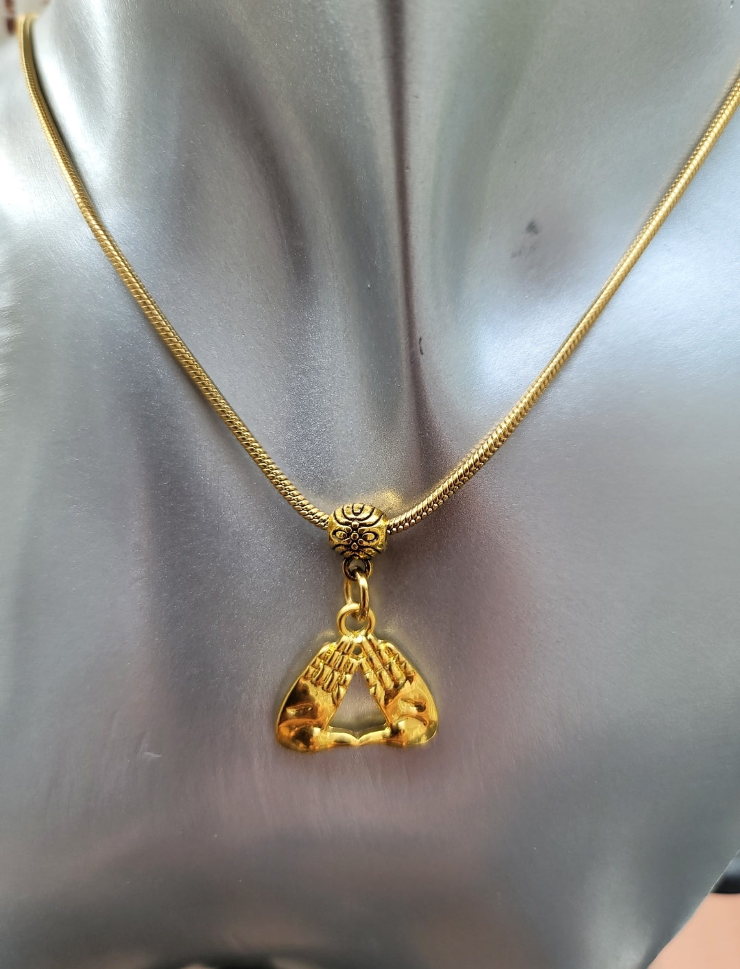 Delta Sigma Theta Pyramid Sorority Necklace Available in Silver and Gold