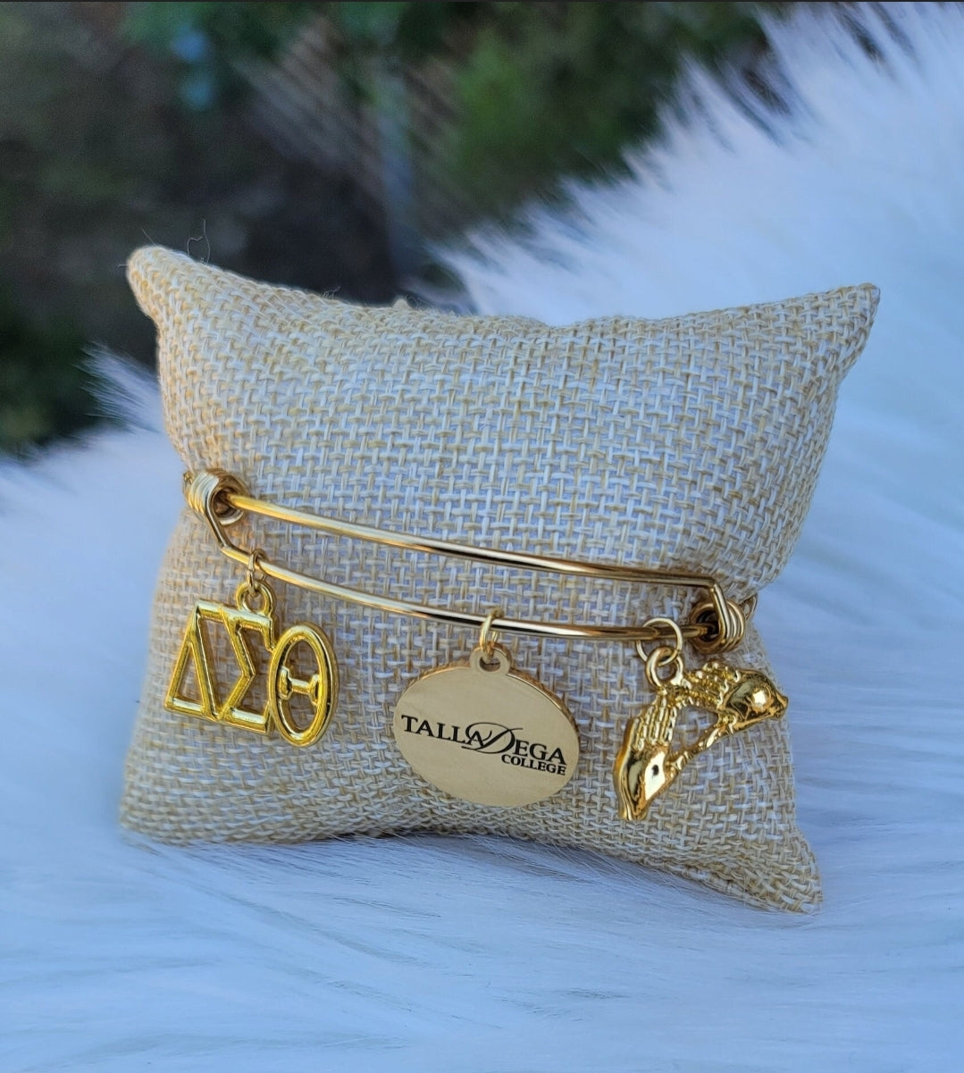 Talladega College Bracelet Available In Gold