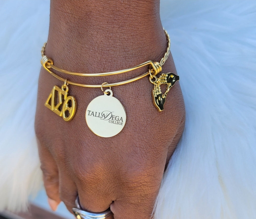 Talladega College Bracelet Available In Gold