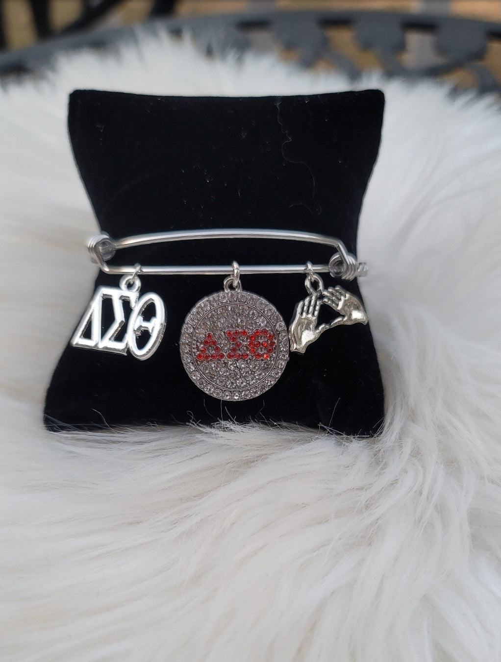 Delta Sigma Theta Bling Charm Bracelet