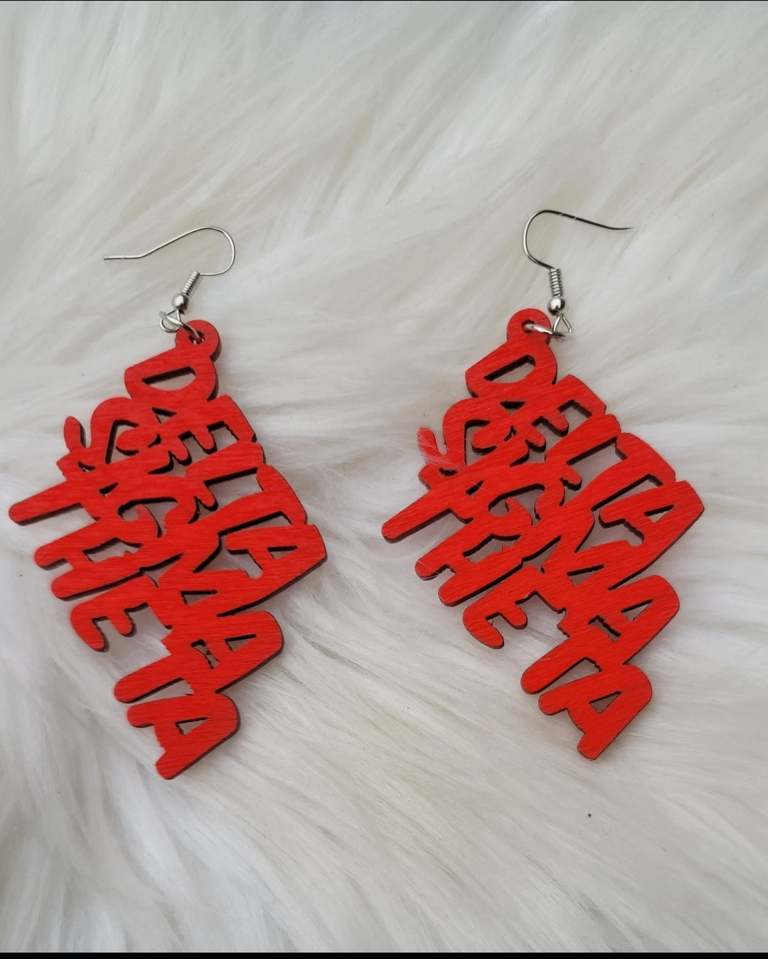 Delta Sigma Theta Sorority earrings