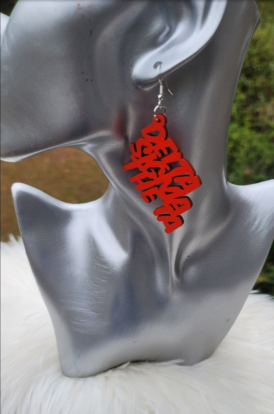 Delta Sigma Theta Sorority earrings