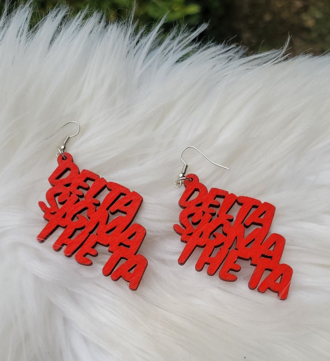 Delta Sigma Theta Sorority earrings
