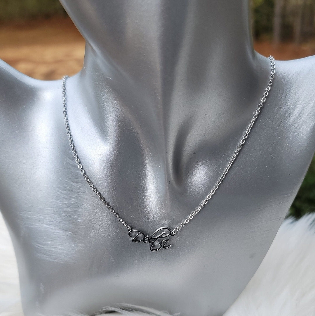 Delta Sigma Theta Sorority Necklace Available in Silver and Gold