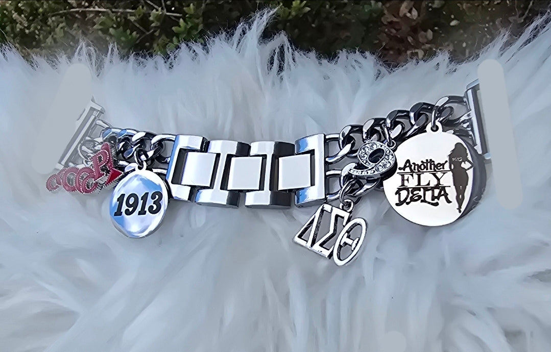 Delta Sigma Theta Samsung 20mm Galaxy Link Watch Band (Please message shop with line number if you would like added to design)