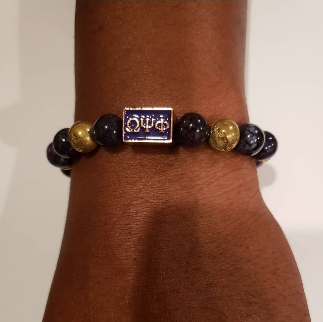 Omega Psi Phi Fraternity Custom Fit Bracelet