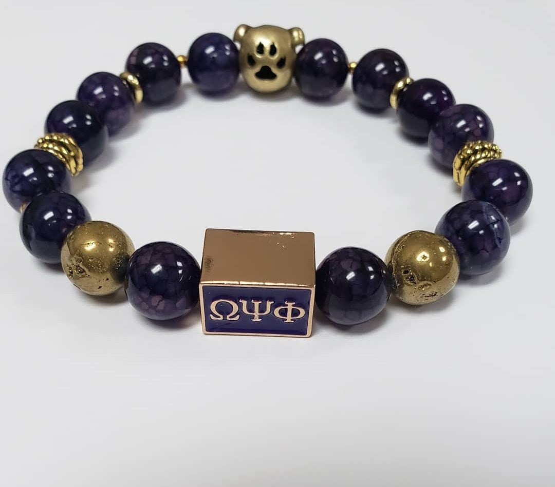 Omega Psi Phi Fraternity Custom Fit Bracelet
