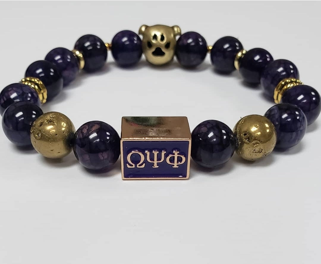 Omega Psi Phi Fraternity Custom Fit Bracelet