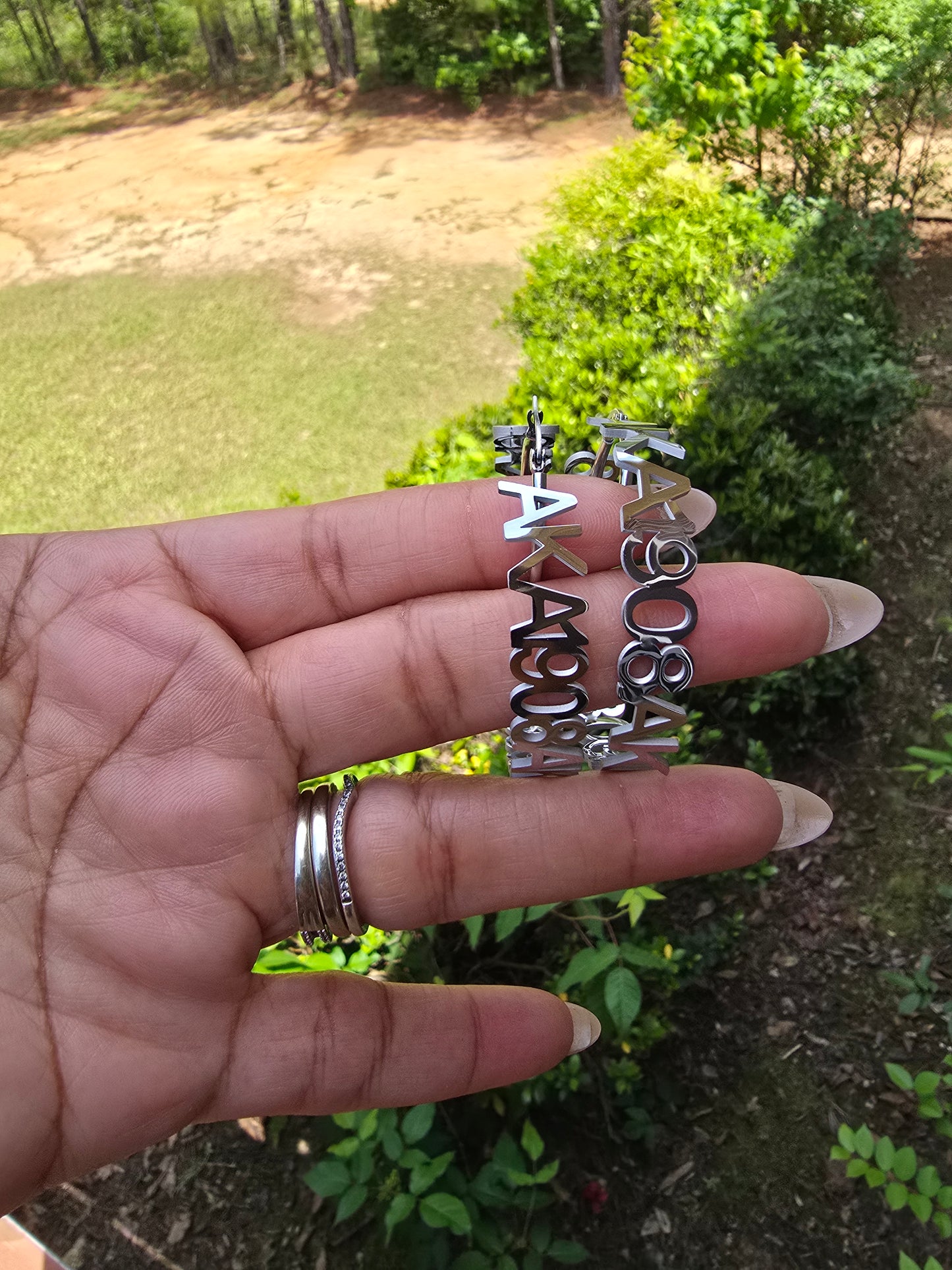Alpha Kappa Alpha 1908 Sorority Earrings