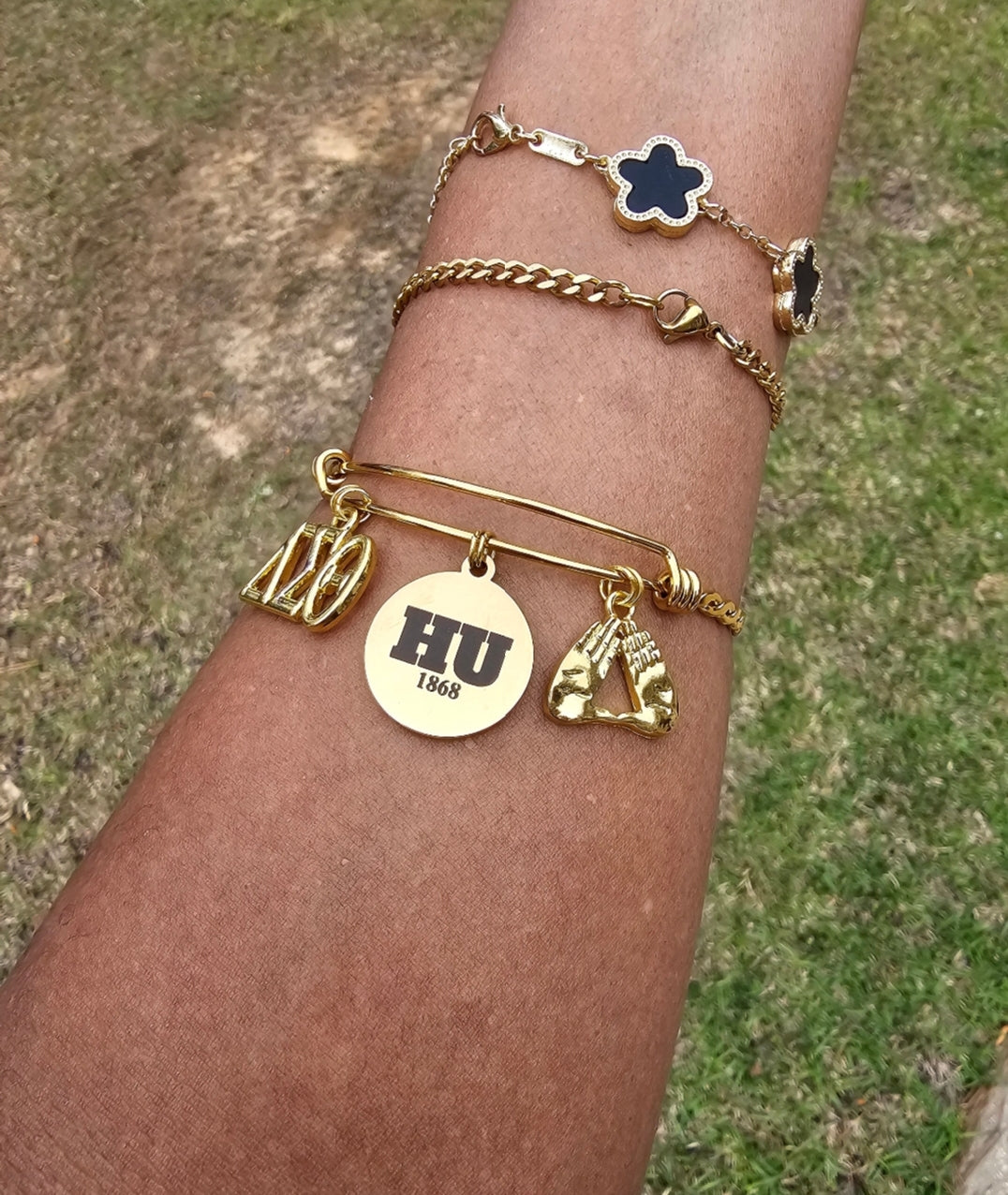 Howard University Delta Bracelet - HBCU - Delta Sigma Theta Bracelet - Sorority Bracelet - DST University bracelet - Sorority Jewelry - HU