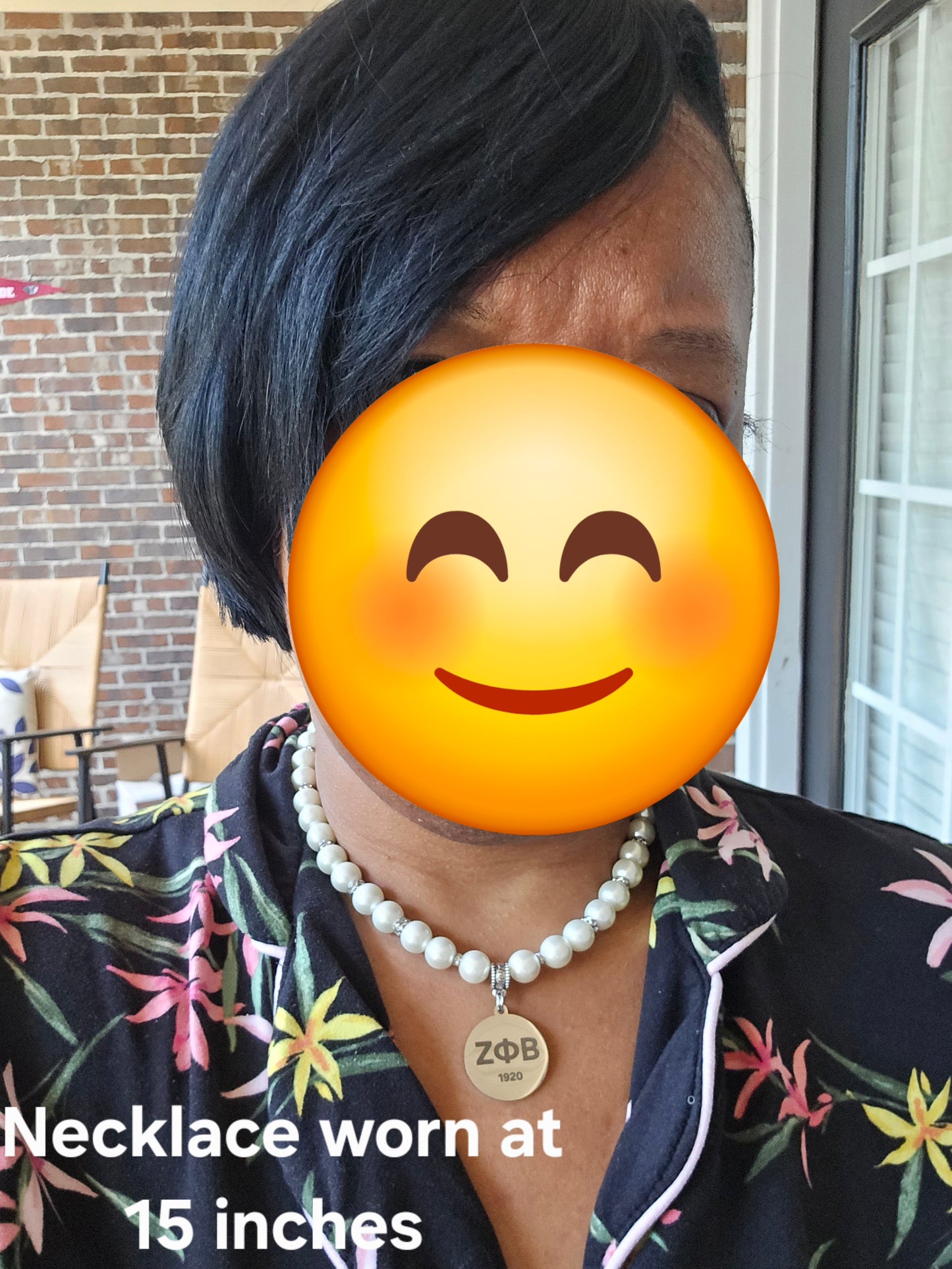 Delta Sigma Theta Beaded Pearl Sorority Necklaces Available in Gold & Silver