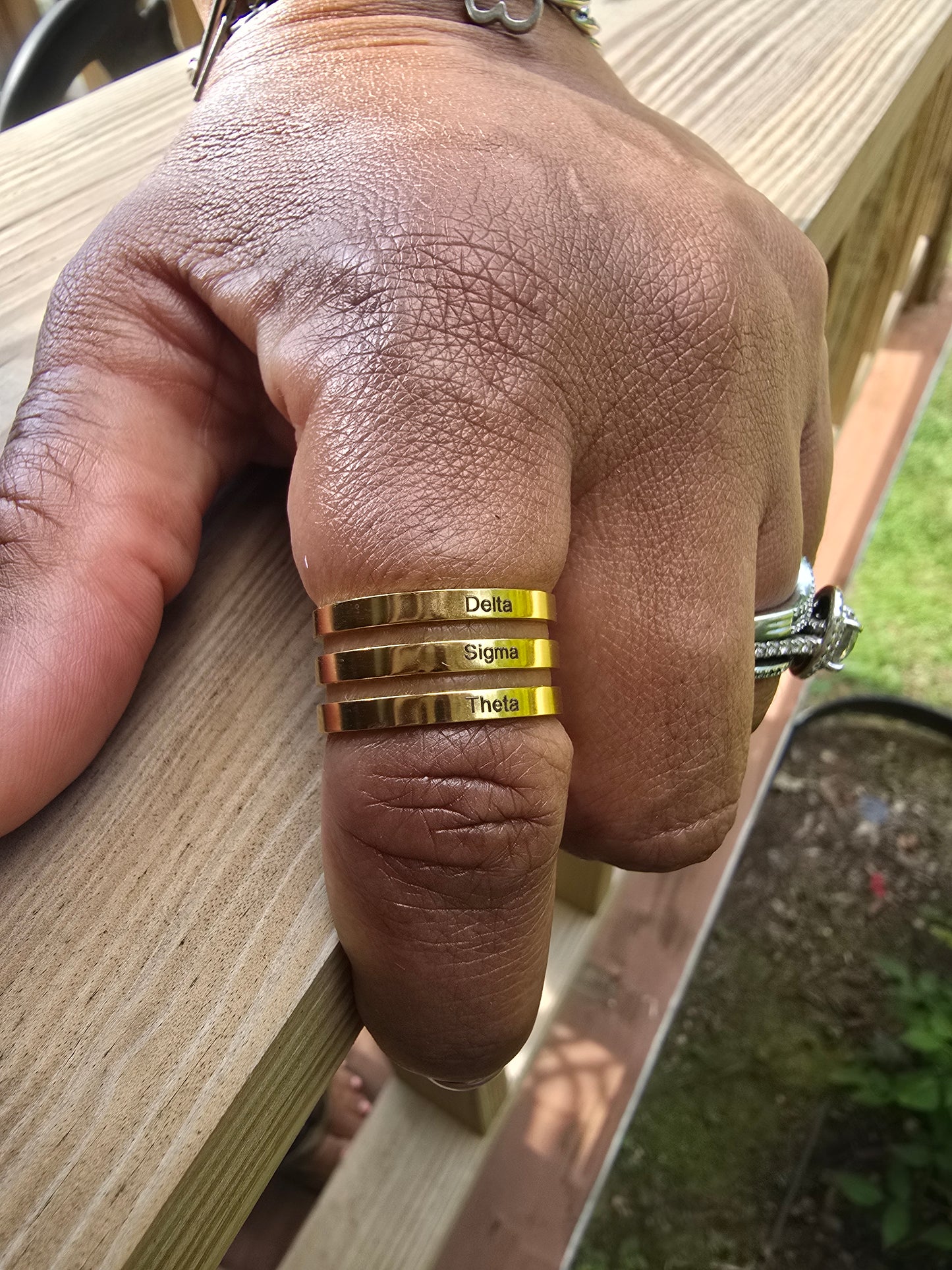 Delta Sigma Theta Adjustable Ring - DST Ring - Delta Sigma Theta Toe Ring - Sorority Jewelry - 1913 Ring - Sorority Ring