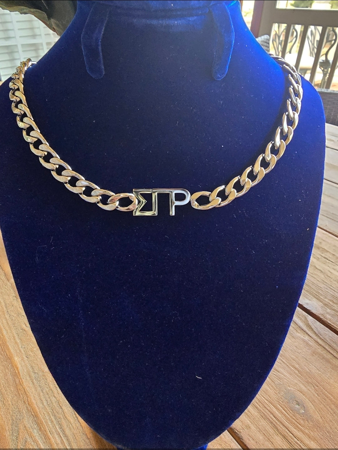 Sigma Gamma Rho 8mm Cuban Link Necklace - Sorority necklace - SGRho Necklace - Sigma Gamma Rho gift - HBCU - Divine Nine Sororities