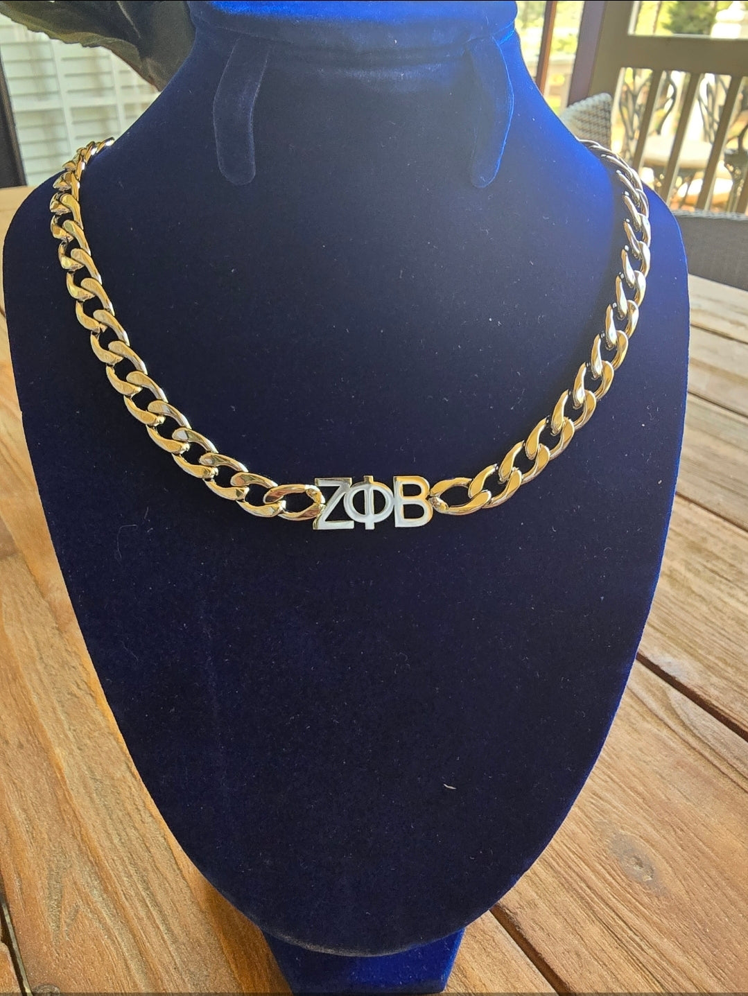 Zeta Phi Beta 8mm Cuban Link Necklace - Sorority necklace - Zeta Necklace - Zeta Phi Beta gift - HBCU - Divine Nine Sororities