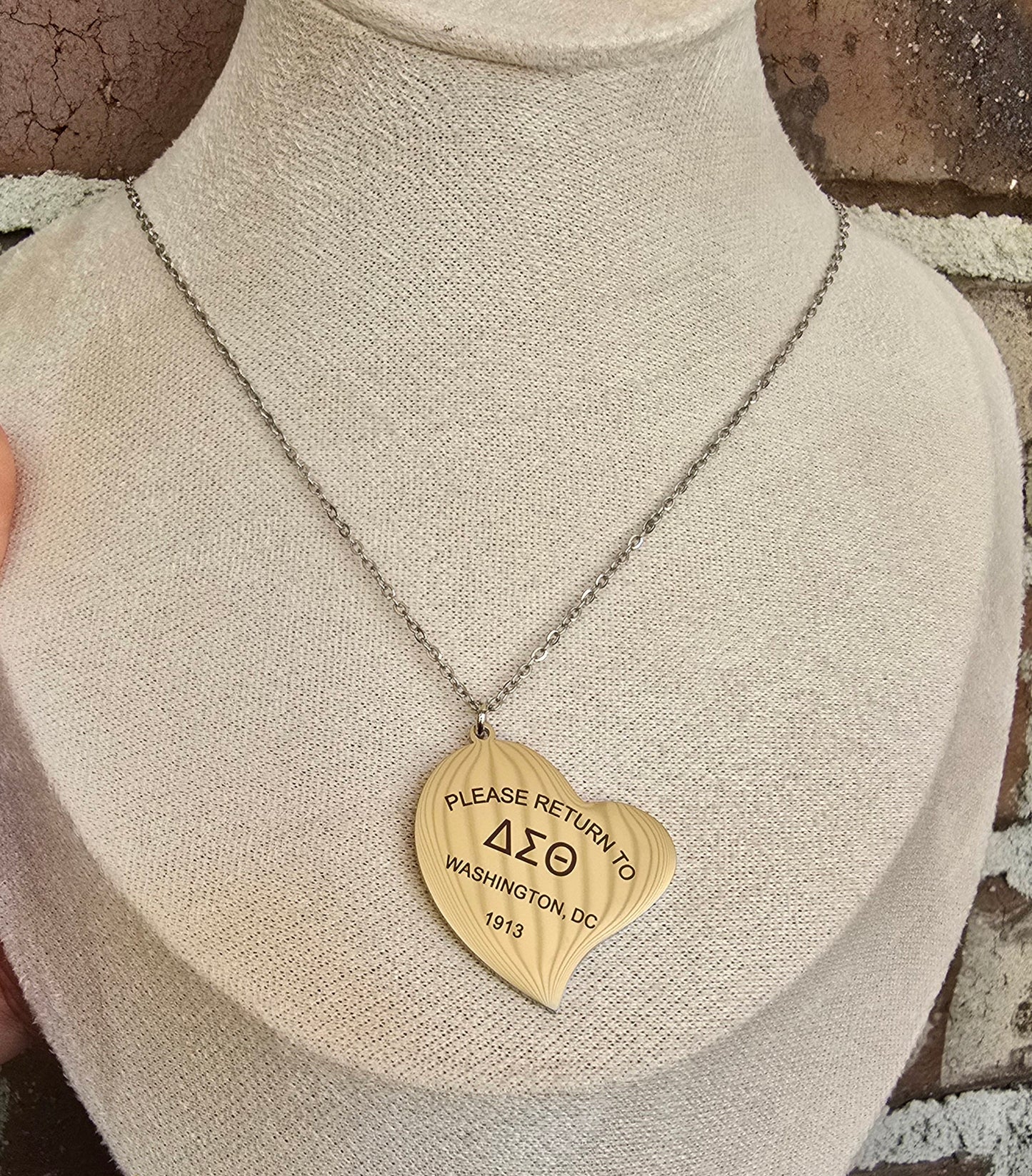 Tiff Inspired Large Charm Delta Sigma Theta Sorority Necklace