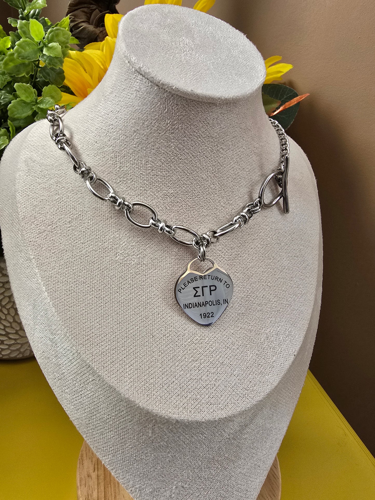Tiffany Inspired Sigma Gamma Rho Sorority Necklaces Available In Silver