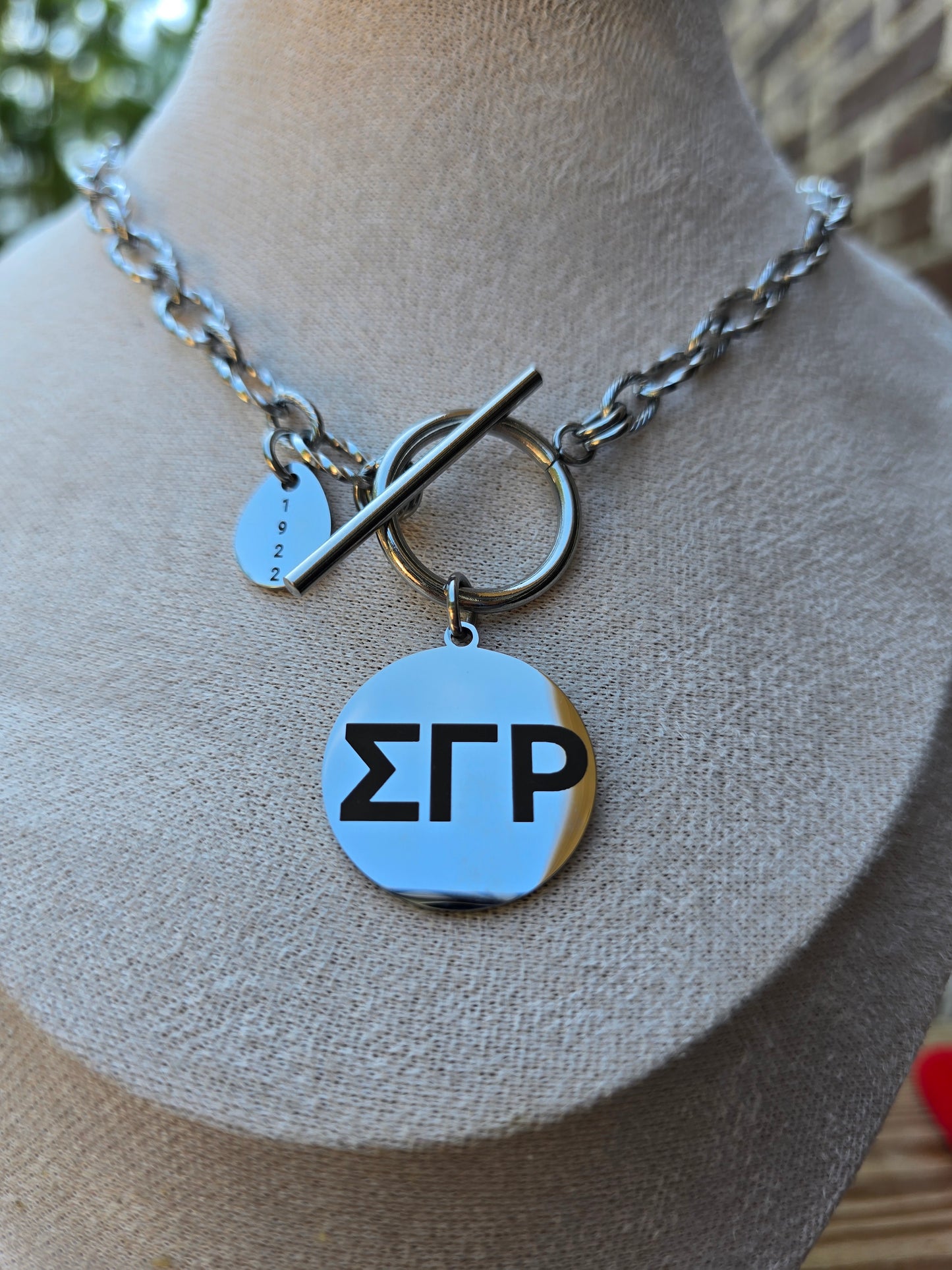 SGRho necklace- Sorority necklace - Sigma Gamma Rho- Sorority gift - HBCU - Divine Nine Sororities