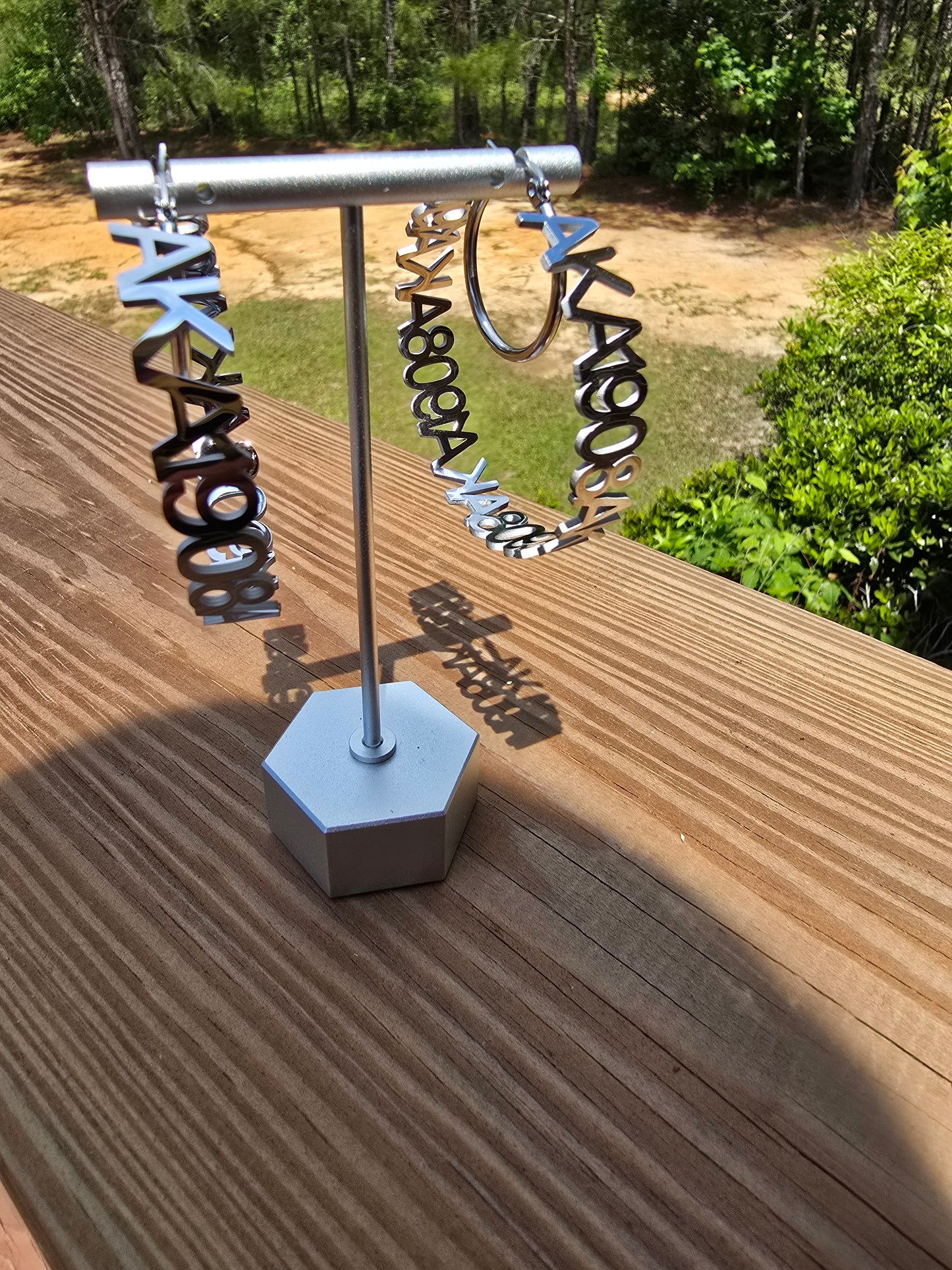 Alpha Kappa Alpha 1908 Sorority Earrings