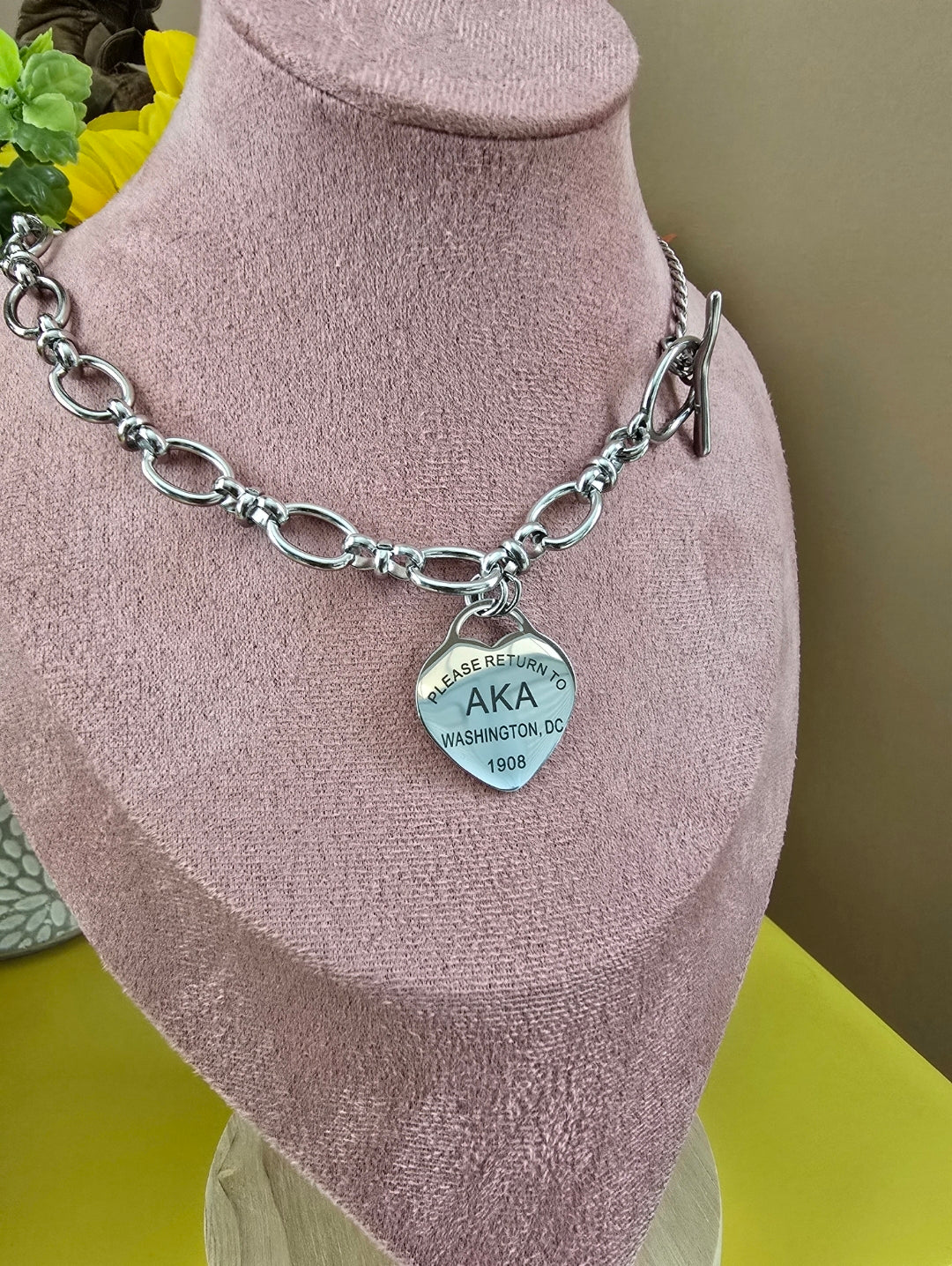 Tiffany Inspired AKA Sorority Necklaces Available In Silver
