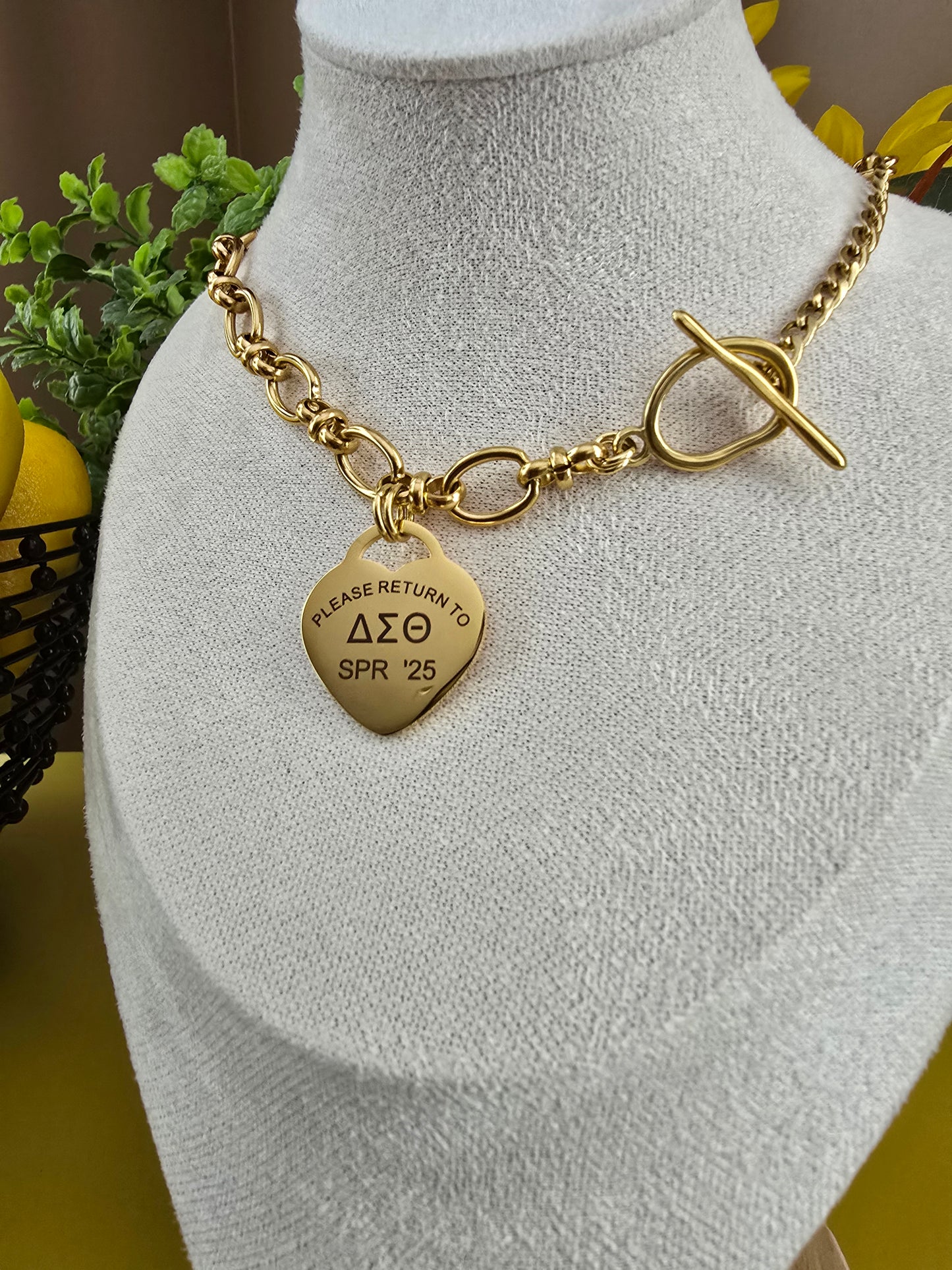Tiffany Inspired Delta Sigma Theta Sorority Necklaces Available In Gold & Silver