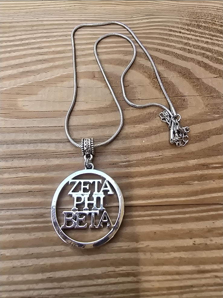 Zeta necklace- Sorority necklace - Z Phi B Jewelry - Zeta Phi Beta gift - HBCU - Divine Nine Sororities
