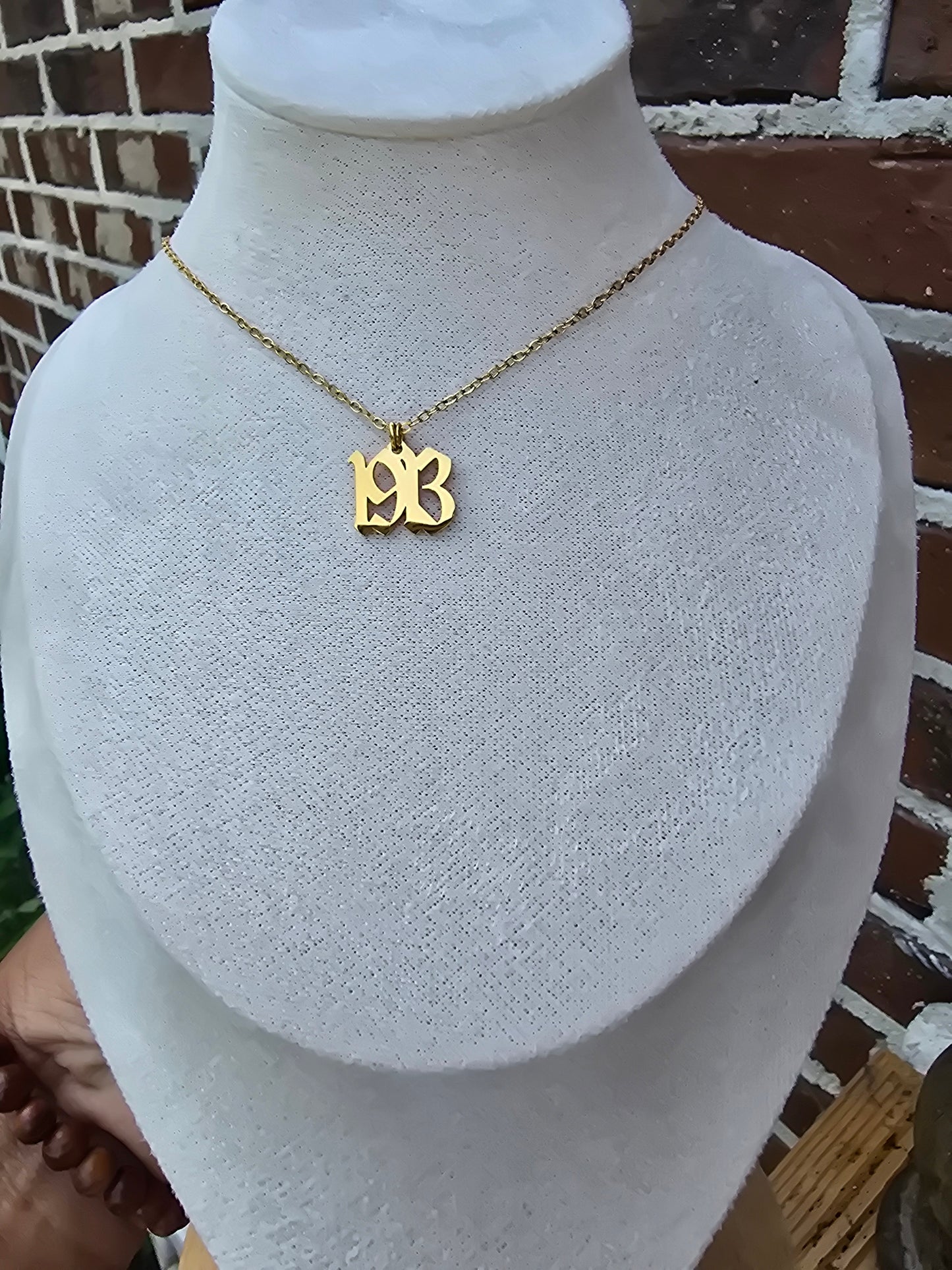 1913 Delta Sigma Theta Sorority Necklaces Available In Gold & Silver