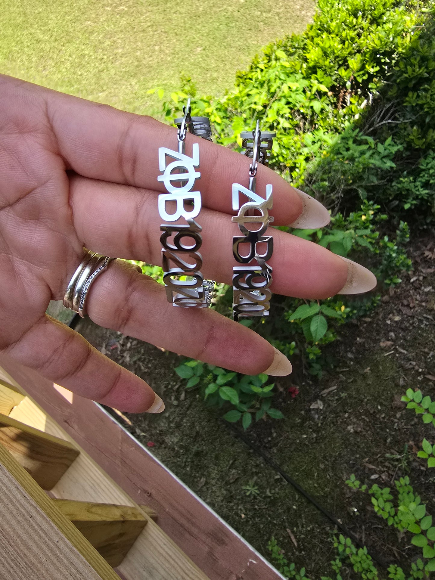 Zeta Phi Beta Greek Letter 1920 Sorority Earrings