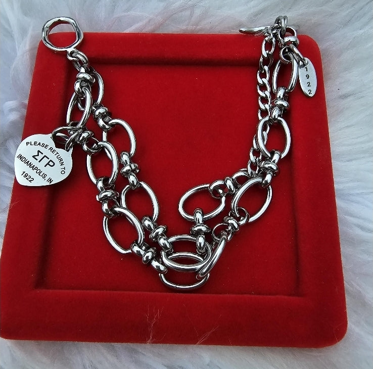 Sigma Gamma Rho Tiffany Inspired Bracelet - SGR Bracelet - Sorority Bracelet - 1922 Bracelet - SGRho Bracelet - SGR Jewelry