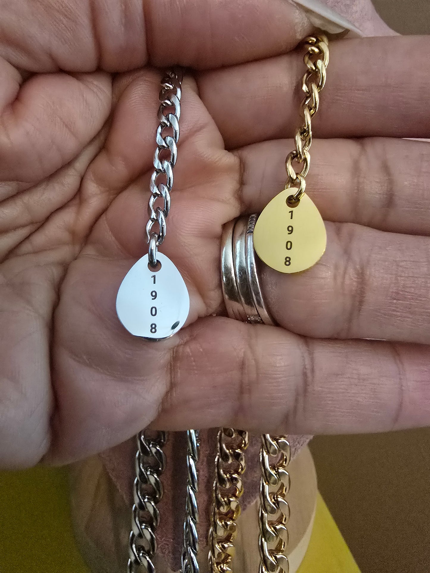 AKA 8mm Cuban Link - Sorority necklace - Alpha Kappa Alpha Jewelry - AKA gift - HBCU - Divine Nine Sororities