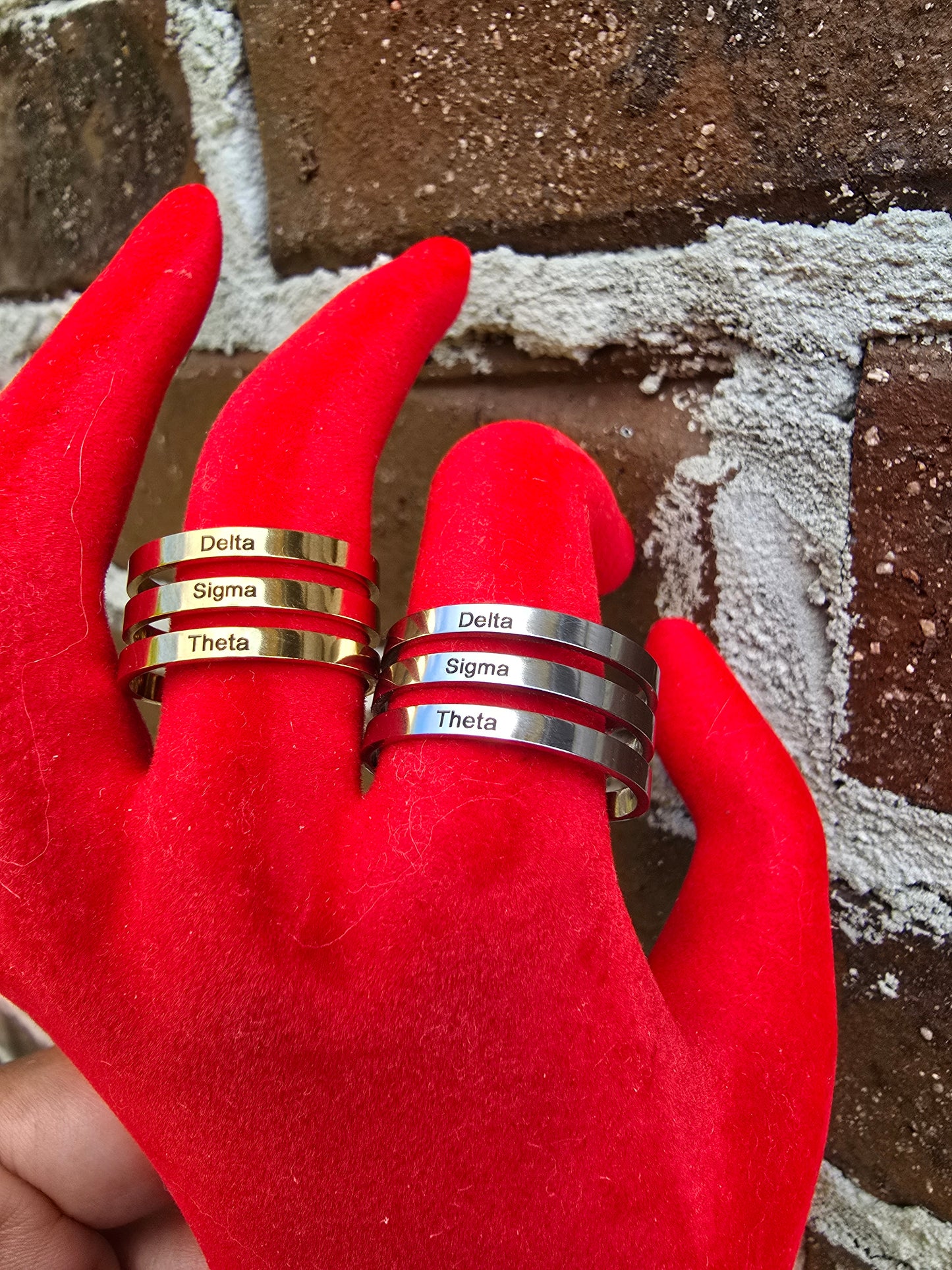 Delta Sigma Theta Adjustable Ring - DST Ring - Delta Sigma Theta Toe Ring - Sorority Jewelry - 1913 Ring - Sorority Ring