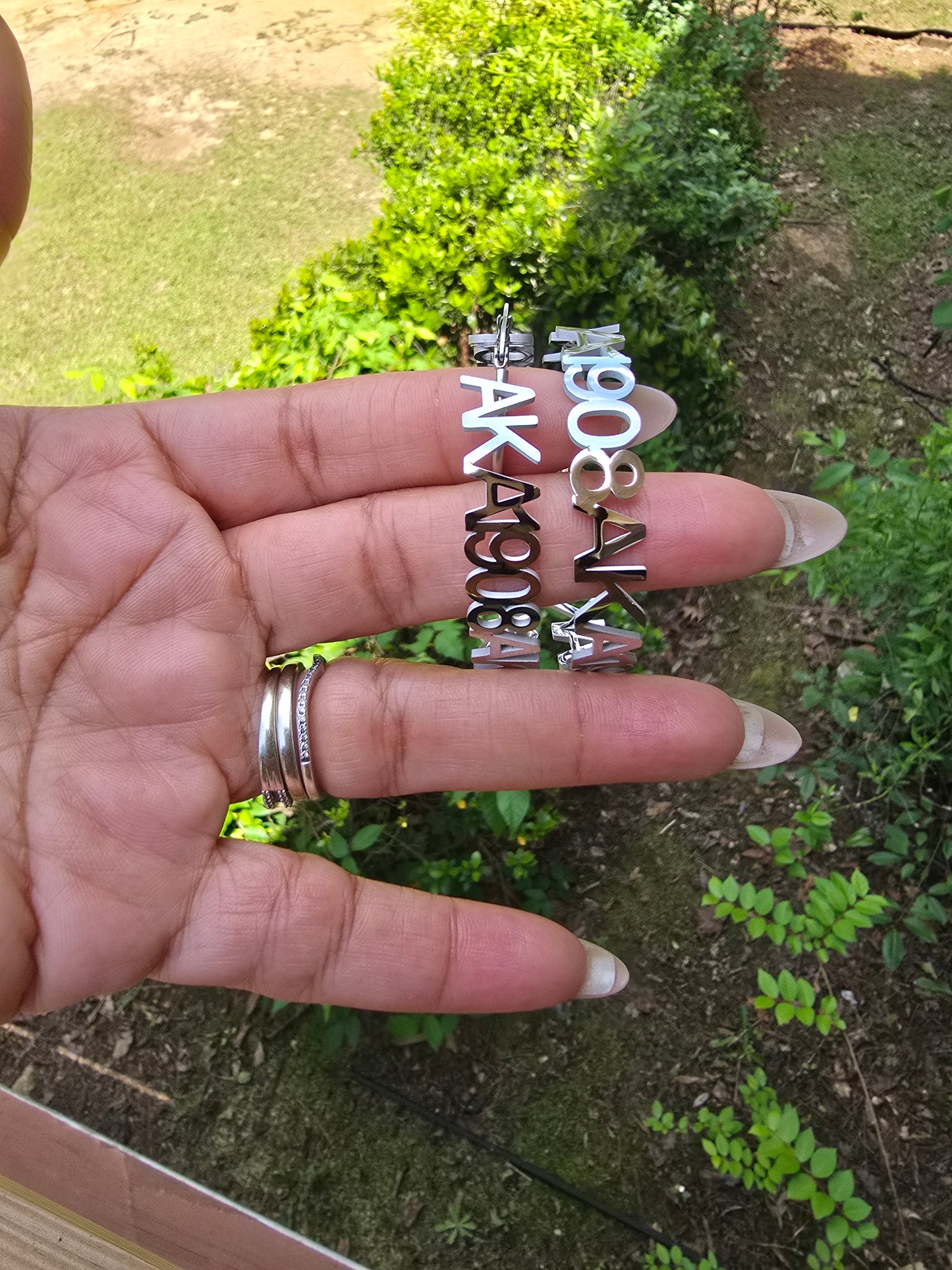 Alpha Kappa Alpha 1908 Sorority Earrings