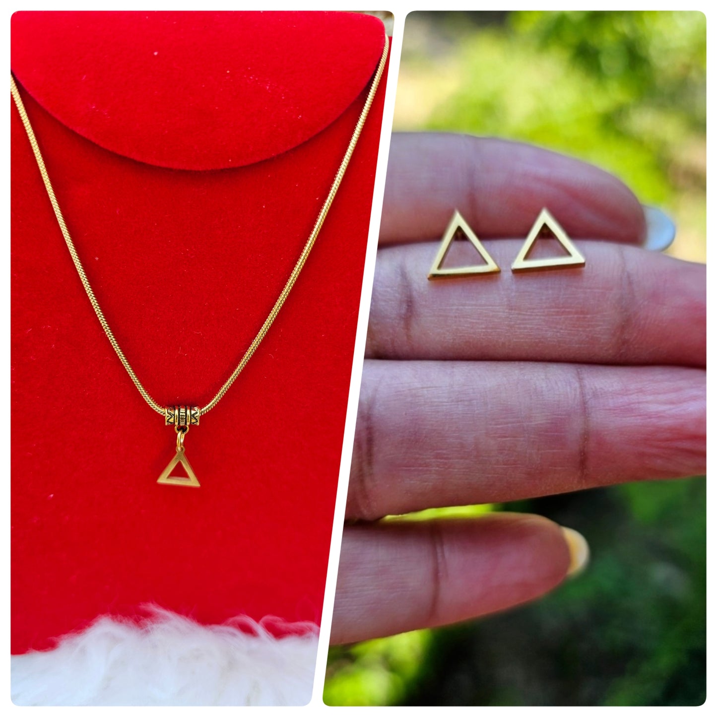 Delta Sigma Theta Sorority Necklace Available in Silver and Gold