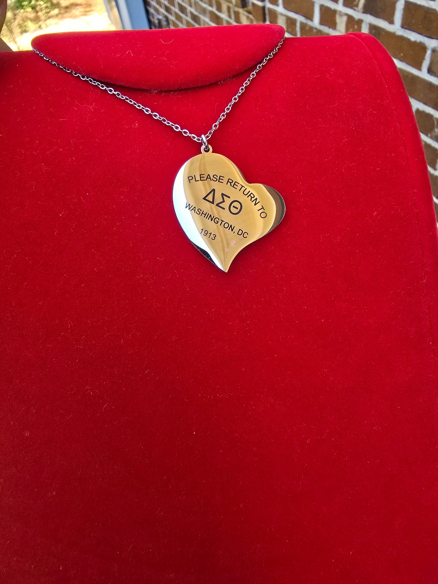 Tiff Inspired Large Charm Delta Sigma Theta Sorority Necklace