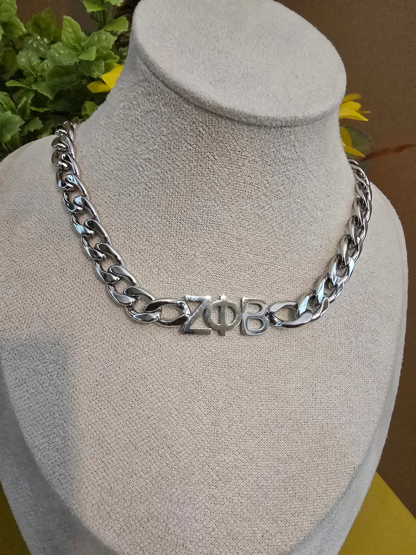 Zeta Phi Beta 8mm Cuban Link Necklace - Sorority necklace - Zeta Necklace - Zeta Phi Beta gift - HBCU - Divine Nine Sororities